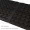 Nature Spring 6-piece Patio and Deck Tiles, Interlocking Slat Pattern Outdoor Floor Pavers Weather Resistant, Brown 332880JIS - alternate 2